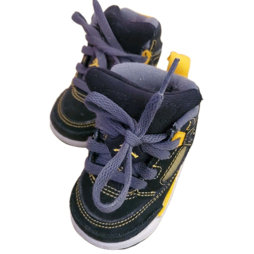 Air Jordan Spizike Toddlers Black University Gold 3C Sneakers